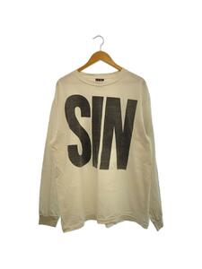 SAINT MICHAEL◆21AW/SIN L/S T-SHIRT/XL/コットン/ホワイト/SM-A21-0000-015