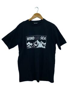 WIND AND SEA◆Tシャツ/L/コットン/BLK/無地/WDS-O-SUN-23-Q4-01