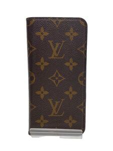 LOUIS VUITTON◆iPhoneXSMax・フォリオ_モノグラム_BRW/PVC/BRW/メンズ