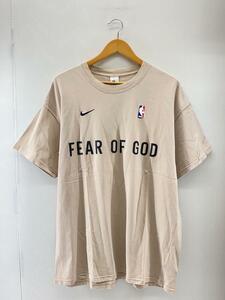 FEAR OF GOD◆×NIKE/Tシャツ/L/コットン/BEG/cu4699-140/NBA