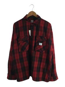 Liberaiders◆PLAID SHIRT/長袖シャツ/XL/ウール/チェック/レッド/761022203//