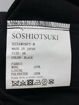 SOSHIOTSUKI◆カーゴパンツ/48/ウール/BLK/S23AW09PT-W//_画像4