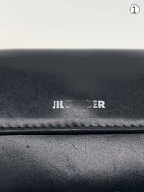 JIL SANDER◆3つ折り財布/レザー/BLK/レディース/ベビーウォレット/BABY WALLET/ロゴスレ有_画像3