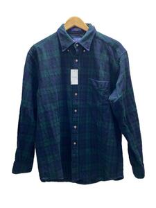 PENDLETON◆長袖シャツ/L/ウール/GRN/チェック/AA036-30069-R