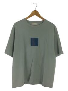 YOKE◆NEWMAN EMBROIDERED T-SHIRT/Tシャツ/2/コットン/ブルー/YK22SS0341CS//