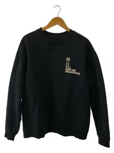 Brain Dead◆Fractal Crewneck Sweatshirt/スウェット/L/コットン/BLK//