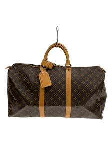 LOUIS VUITTON◆キーポル50_モノグラム・キャンバス_BRW/PVC/BRW