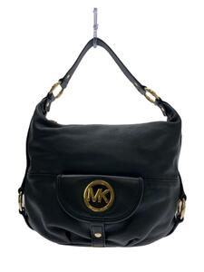 MICHAEL KORS◆LUGGAGE/ワンショルダーバッグ/レザー/BLK/無地/35T0GFTL3L