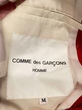 COMME des GARCONS HOMME◆ジャケット/M/ウール/RED/無地/IJ-10005M//_画像3