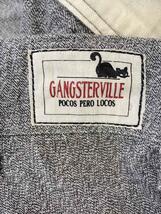 GANGSTERVILLE◆JACKPOT-PANTS/ストレートパンツ/S/コットン/GRY/GSV-17-SS-06_画像4