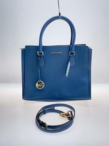 MICHAEL KORS◆トートバッグ/レザー/BLU/無地/35T0GWXS3L