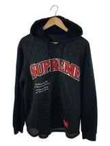 Supreme◆20SS/MESH HOODED/長袖シャツ/M/ポリエステル/BLK//_画像1