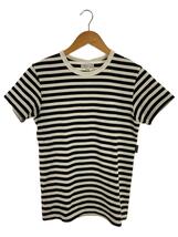 agnes b. homme◆Tシャツ/-/コットン/BLK/ボーダー/8807J008_画像1