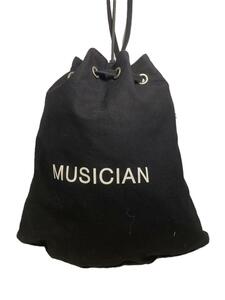 LAD MUSICIAN◆MINI DRAWSTRING BAG/ショルダーバッグ/キャンバス/BLK//