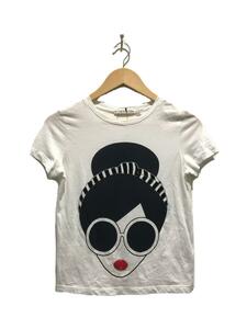 alice+olivia◆RYLYN EMBELL SS CREW NK TEE/XS/コットン/WHT/CC002V80046//