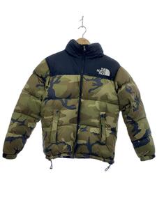 THE NORTH FACE◆NOVELTY NUPTSE JACKET/ノベルティーヌプシジャケット/M/ナイロン/カーキ/カモフラ