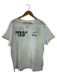 OFF-WHITE◆状態考慮 18AW 03 Arrow S/S Tee/Tシャツ/M/コットン/WHT//