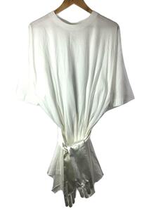 MM6◆SHIRT WITH HANGING SLEEVES/S/コットン/WHT/無地/S62CT0//