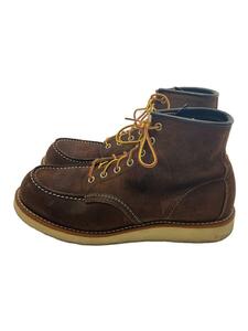 RED WING◆6インチクラシックモック/ワークブーツ/US9/BRW/スウェード/8878