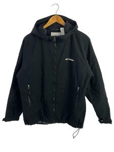 Columbia◆LABYRINTH CANYON JACKET_ラビリンスキャニオンジャケット/L/ナイロン/BLK/無地