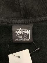 STUSSY◆ジップパーカー/L/コットン/BLK/アニマル/Z4000SZS_画像3