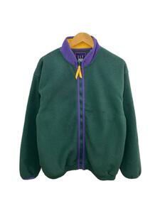 GAP◆OLD GAP/90s/arctic light fleece/フルジップ/M/ポリエステル/GRN/無地