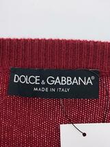 DOLCE&GABBANA◆セーター(薄手)/FREE/ウール/レッド/無地/HQ0009_画像3