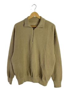 crepuscule◆Moss Stitch Half Zip Polo/セーター(厚手)/2/コットン/BEG/2203-004//