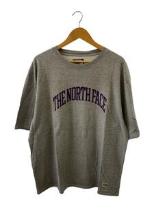 THE NORTH FACE PURPLE LABEL◆H/S Graphic Tee/Tシャツ/XL/コットン/GRY/NT3324N/背面毛玉有//