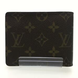 LOUIS VUITTON◆ポルト・フォイユ・ミュルティプル_モノグラム_BRW/PVC/BRW/レディース//の画像2