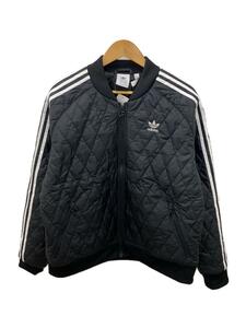 adidas◆キルティングジャケット/XL/ポリエステル/BLK/H11439