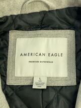 AMERICAN EAGLE◆コート/L/ポリエステル/グレー/無地/アメリカンイーグル_画像3