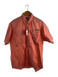 Columbia◆PFG/フィッシングシャツ/半袖シャツ/L/コットン/PNK/FM7130