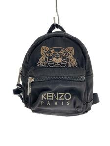 KENZO◆リュック/キャンバス/BLK/F765SF301F20