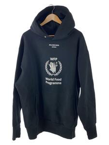 BALENCIAGA◆パーカー/M/コットン/BLK/プリント/541870/WFP Hoodie