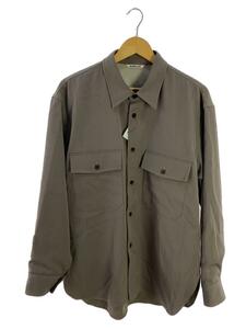 AURALEE◆WOOL MAX GABARDINE SHIRTS/ジャケット/4/ウール/クリーム/A9AS03MX