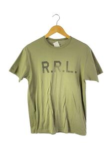 RRL◆Tシャツ/M/コットン/KHK/プリント//