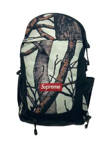 Supreme◆12AW/Tree Camo Backpack/バックパック/リュック/ナイロン/ブラック/カモフラ