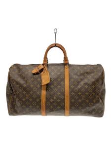 LOUIS VUITTON◆キーポル55_モノグラム・キャンバス_BRW/PVC/BRW