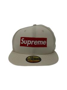 Supreme◆キャップ/7 3/4/コットン/WHT/無地/メンズ