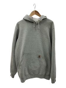 Carhartt◆パーカー/M/コットン/GRY/無地/裏起毛