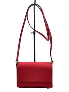 kate spade new york◆ショルダーバッグ/PVC/RED/無地