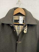 BURBERRY BLACK LABEL◆金ボタンチンストコート/M/ウール/KHK/BMC79-504-78_画像8