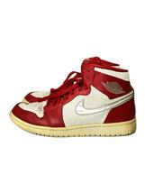 NIKE◆AIR JORDAN 1 RETRO HIGH/エアジョーダンレトロハイ/レッド/332550-602/27.5c_画像1