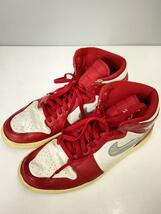 NIKE◆AIR JORDAN 1 RETRO HIGH/エアジョーダンレトロハイ/レッド/332550-602/27.5c_画像2