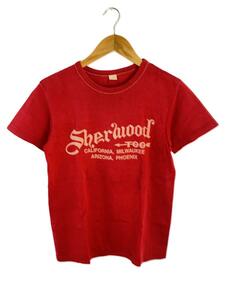 THE FLAT HEAD◆SHERWOOD/Tシャツ/36/コットン/RED