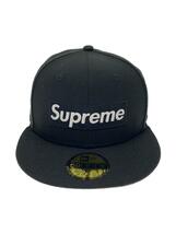 Supreme◆22AW/Money Box Logo/キャップ/7 3/8/ポリエステル/ブラック/メンズ/シュプリーム_画像1