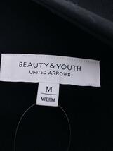 BEAUTY&YOUTH UNITED ARROWS◆ダブルクロスミドルジャンパーノースリーブワンピース/M/ポリエステル/BLK/1626-144-3273_画像3