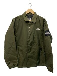 THE NORTH FACE◆THE COACH JACKET_ザ コーチジャケット/L/ナイロン/KHK/無地