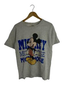 Velva Sheen◆90S/USA製/MICKEY MOUSE/Tシャツ/M/コットン/グレー/プリント/状態考慮